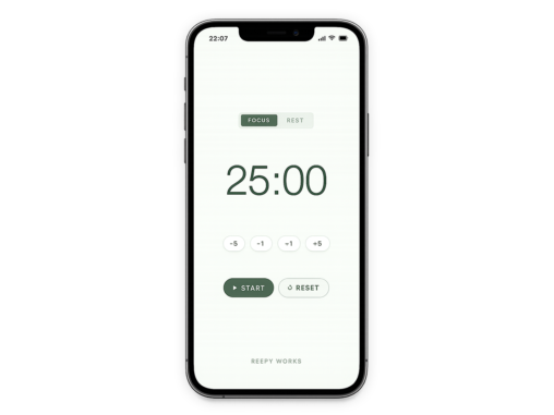 ɤ-Pomodoro Timer 画像